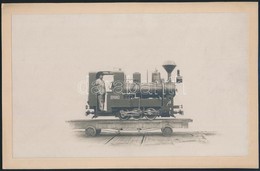 1911 A Magyar Államvasutak Gépgyára Erzsi Mozdony, Kisvasúthoz / Small Locomotive Erzsi. 25x16 Cm - Andere & Zonder Classificatie