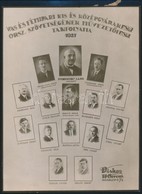 1927 Vas- és Fémipari Kis- és Középgyárak Országos Szövetségének Művezetői Tanfolyama, Tablófotó Diskay Műterméből, 23,5 - Autres & Non Classés