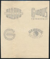 Cca 1930 A Globus Nyomda Foto Globus Offset Embléma Ceruzás Tervei - Publicités