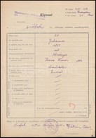 1939 Siófok, Születési Anyakönyvi Kivonat, A Siófoki Rabbi Aláírásával - Other & Unclassified