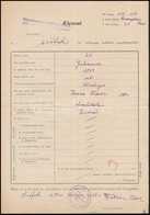 1939 Siófok, Születési Anyakönyvi Kivonat, A Siófoki Rabbi Aláírásával - Andere & Zonder Classificatie