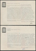 1942 Heller Bernát Orientalista, Rabbiképzői Tanár Saját Kézzel írt Levele A Debreceni Status Quo Ante Hitközség Vezetőj - Autres & Non Classés