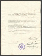 1941 Kolozsvár, Igazolás I. Világháborús Tábori Tüzér Részére Az I. Osztályú Ezüst Vitézségi éremre Történő Felterjeszté - Otros & Sin Clasificación