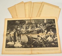 Cca 1900 9 Db Könyvillusztráció, Festményekről Készült Nyomatok, Különböző Méretben - Non Classés
