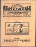 1927 Magyar Óra-, és Ékszeripar. V. évf. 12. Sz. 1927. Június 15. Szerk.: Schwarz Zsigmond. Korabeli Reklámokkal. Papírk - Ohne Zuordnung
