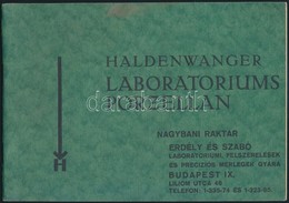 Cca 1930-1940 Haldenwanger Laboratorium Porzellan. Nagybani Raktár. Erdélyi és  Szabó Laboratoriumi, Felszerelések és Pr - Zonder Classificatie