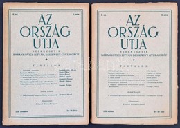 1938 Az Ország Útja. II. évf. 10-11. Szám. Szerk.: Barankovics István, Dessewffy Gyula. A Papírborítón Kis Szakadással. - Zonder Classificatie