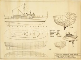 1963-65 Hajó Tervrajzok A Modellezés C. újság Számára. Bálnavadász Hajó, Tengeri Mentőszolgálat Naszádja, Kingston Beryl - Zonder Classificatie