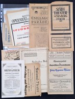 Vegyes Plakát Gyűjtemény: 16 Db Színházi Kisplakát, Hangverseny, Színielőadás, Opera, Stb. - Sonstige & Ohne Zuordnung