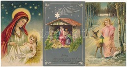 ** * 70 Db Főleg RÉGI Karácsonyi üdvözlőlap, Közte Litho és Dombornyomott Lapok / 70 Mainly Pre-1945 Christmas Greeting  - Zonder Classificatie