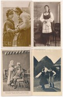 ** * 8 Db RÉGI Erdélyi Népviseletes Képeslap / 8 Pre-1945 Transylvanian Folklore Motive Postcards - Zonder Classificatie