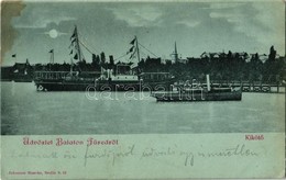 T2/T3 1899 Balatonfüred, Kikötő, Gőzhajók (EK) - Non Classés