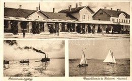 T2/T3 Balatonszentgyörgy, Vasútállomás, Gőzhajó, Vitorlás (EK) - Ohne Zuordnung