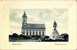 T2/T3 Békéscsaba, Kossuth Lajos Tér és Szobor, Evangélikus Templom. W. L. Bp. 4022.  (EB) - Zonder Classificatie