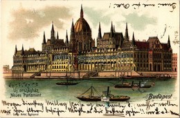 T2 1900 Budapest V. Új Országház. Ganz Antal 301. Litho - Sin Clasificación