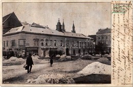 T3 1915 Budapest V. Városház Tér Télen, A Kegyesrendiek épülete, Világ Panoráma, Mozgó Mozi, Barhó Ferenc üzlete - Unclassified