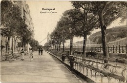 T2/T3 1916 Budapest V. Duna Parti Korzó (EK) - Zonder Classificatie