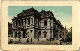 T3 1909 Budapest VI. Andrássy út, M. Kir. Opera. Schwartz & Wild Kiadása (kopott Sarkak / Worn Corners) - Unclassified