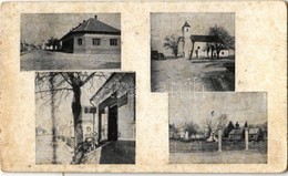 ** T2/T3 Csesztreg, Községháza, Római Katolikus Templom, Obiró Sándorné üzlete és Saját Kiadása (12,5 Cm X 7,5 Cm) (fl) - Zonder Classificatie