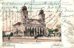 T3 1902 Debrecen, Református Templom. Pongrácz Géza Kiadása, Kiss Ferenc Eredeti Fényképe Után (EK) - Zonder Classificatie