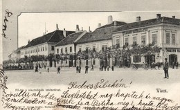 T2/T3 1904 Vác, Fő Tér, Siketnémák Intézete, Tragor Ignácz és Fia üzlete. Divald Károly 162. (fl) - Ohne Zuordnung