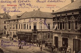 T2/T3 1913 Zalaegerszeg, Rákóczi Utca, Latzer Béla, Havas Kristóf és Vidor Lipót üzlete. Ifj. Horváth Jenő Kiadása (EK) - Non Classés