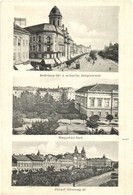 ** T3 Arad, Andrássy Tér, Minorita Templom, Megyeház Kert, József Főherceg út, Radó Gyula üzlete / Square, Church, Park, - Zonder Classificatie