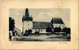 ** T2/T3 Bánffyhunyad, Huedin; Református Templom. W. L. Bp. 7078. / Calvinist Church (gyűrődés / Crease) - Ohne Zuordnung