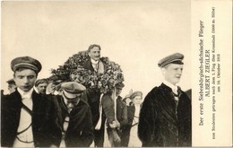 ** T2/T3 1913 Brassó, Kronstadt, Brasov; Der Erste Siebenbürgisch-sächsische Flieger Albert Ziegler Von Studenten Getrag - Non Classés