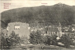 T2 1908 Brassó, Brasov, Kronstadt; Várfal, Fekete Templom / Castle Wall, Church - Non Classés