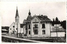 T2 1941 Élesd, Alesd; Utcakép, Templom, Adóhivatal / Bihoreana / Street View With Church And Tax Office, Photo - Sin Clasificación