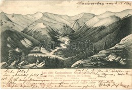 T2/T3 1903 Karánsebes, Caransebes; Alpengebiete, Alpe Gugu, Scarisiora, Morariu Und Godeanu / Mountain Peaks (EK) - Zonder Classificatie