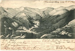 T2/T3 1903 Karánsebes, Caransebes; Alpengebiete, Alpe Gugu, Scarisiora, Morariu Und Godeanu / Mountain Peaks (EK) - Unclassified