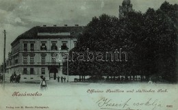 T2 1899 Karánsebes, Caransebes; Tiszti Pavilon, Park / Offiziers Pavillion Und Städtischer Park, Verlag M. Hecskó / Offi - Non Classés