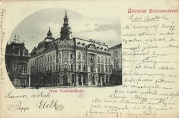 T2 1900 Kolozsvár, Cluj; New York Szálloda, Csiky Mihály üzlete / Hotel, Shops - Zonder Classificatie