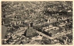 T2/T3 Kolozsvár, Cluj; Látkép Repülőgépről / Aerial View, '1940 Kolozsvár Visszatért' So. Stpl. (EK) - Non Classés