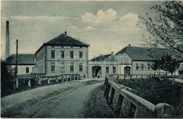 T2/T3 1915 Nagydisznód, Heltau, Cisnadie; Tuchfabrik / Szövetgyár. Photogr. E. Fischer. Lichtdruck V. Jos. Drotleff / Cl - Non Classés