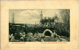 T2 1919 Nagyszentmiklós, Sannicolau Mare; Gróf Nákó Sándor Kastély Park Részlete. W.L. Bp. 6708. / Castle Park - Zonder Classificatie