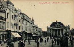 T2/T3 Nagyvárad, Oradea; Bémer Tér, Színház, Lévay István Fodrász, Uránia Mozi. W.L. Bp. 261. Rákos V. Konyv és Papírker - Zonder Classificatie