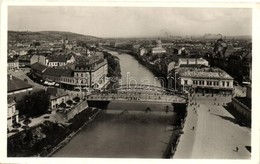 T2/T3 Nagyvárad, Oradea; Kőrös, Híd, Zsinagóga / River, Bridge, Synagogue (EK) - Zonder Classificatie