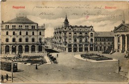 T2/T3 1910 Nagyvárad, Oradea; Bémer Tér, Szigligeti Színház, Villamos / Square, Theater, Tram (EK) - Zonder Classificatie