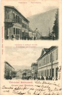 T2 1902 Resica, Resita; Vasút Utca, Népiskola, Erdészeti Hivatal / Bahnhofgasse, Volksschule, Forstamt / Railway Street, - Sin Clasificación
