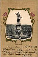 T2 1903 Segesvár, Schässburg, Sighisoara; Petőfi Szobor. Vándory Kiadása / Statue. Art Nouveau - Sin Clasificación