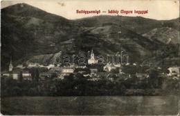T2/T3 1912 Szilágysomlyó, Simleu Silvaniei; Látkép, Magura Hegy. W. L. Bp. 158. Kiadja Heimlich K. / General View, Mount - Zonder Classificatie