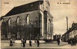 ** T2/T3 Torda, Turda; Római Katolikus Templom. Kiadja Füssy József / Catholic Church (EK) - Non Classés