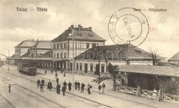 T2 Tövis, Teius; Vasútállomás, Vagon / Bahnhof / Gara / Railway Station - Sin Clasificación