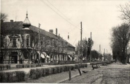 T2 Zsombolya, Hatzfeld, Jimbolia; Mária Királyné Sugárút, Kiadja J. Barbier / Bulev Regina Maria / Boulevard, Street - Sin Clasificación