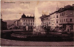 * T2/T3 1909 Besztercebánya, Banská Bystrica; IV. Béla Király Tér, Nemzeti Szálloda, Holesch Árpád, Kohn üzlete, Gyógysz - Non Classés