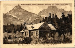 T2 1917 Felsőhági, Visne Hagy, Vysné Hágy (Tátra, Magas Tátra, Vysoké Tatry); Hohenlohe Herceg Vadászkastélya, Háttérben - Zonder Classificatie