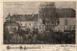 T4 1902 Jablánc, Nyitra-Jablonic, Jablonica; Gróf Apponyi Kastély. Kiadja Löffler J. / Castle (r) - Unclassified